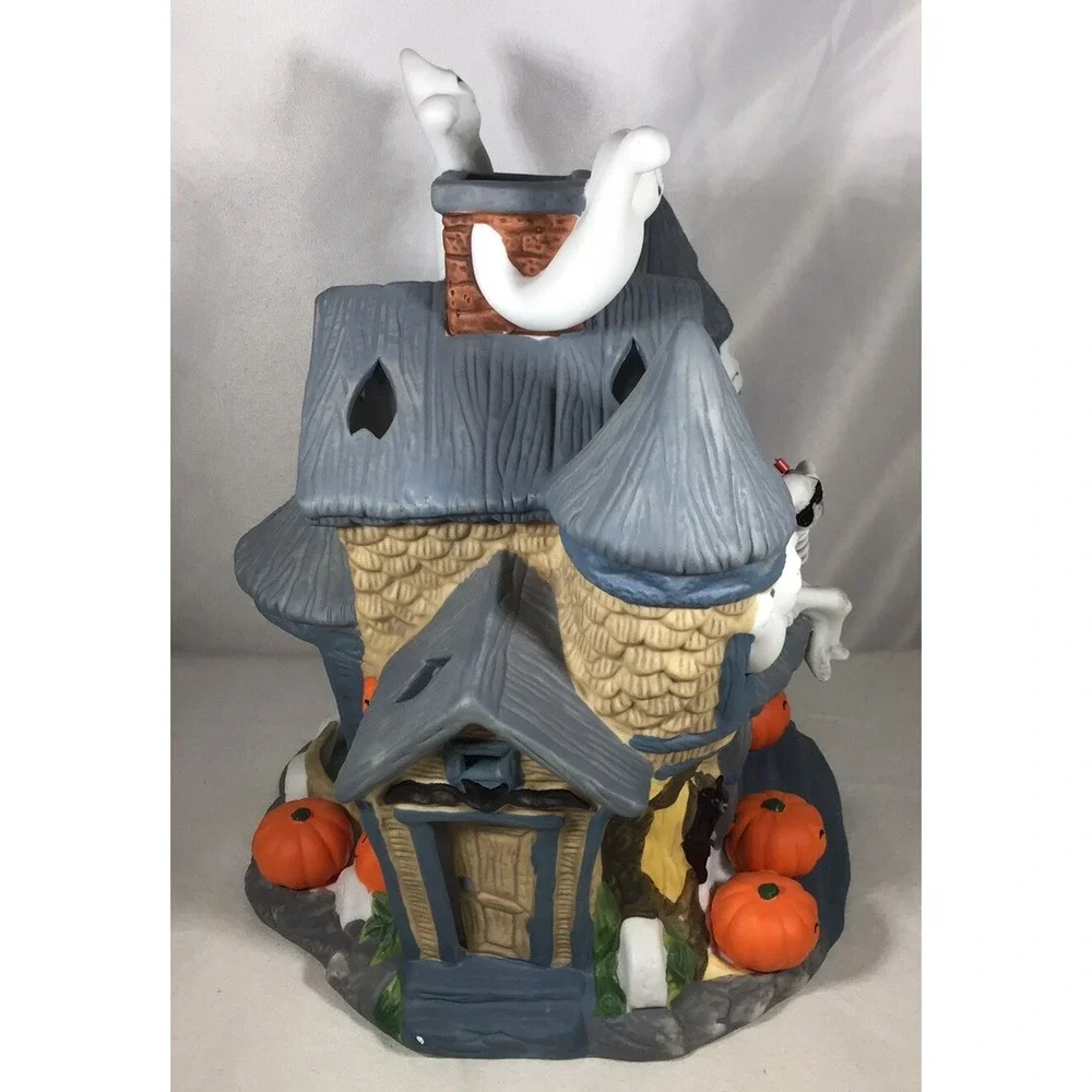 PartyLite Haunted Tealight House P7311 Halloween Spooky Ghosts w/Box
